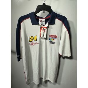 NTW Vintage JEFF GORDON Chase Authentics Nascar #24 Sport Polo Shirt Size Large